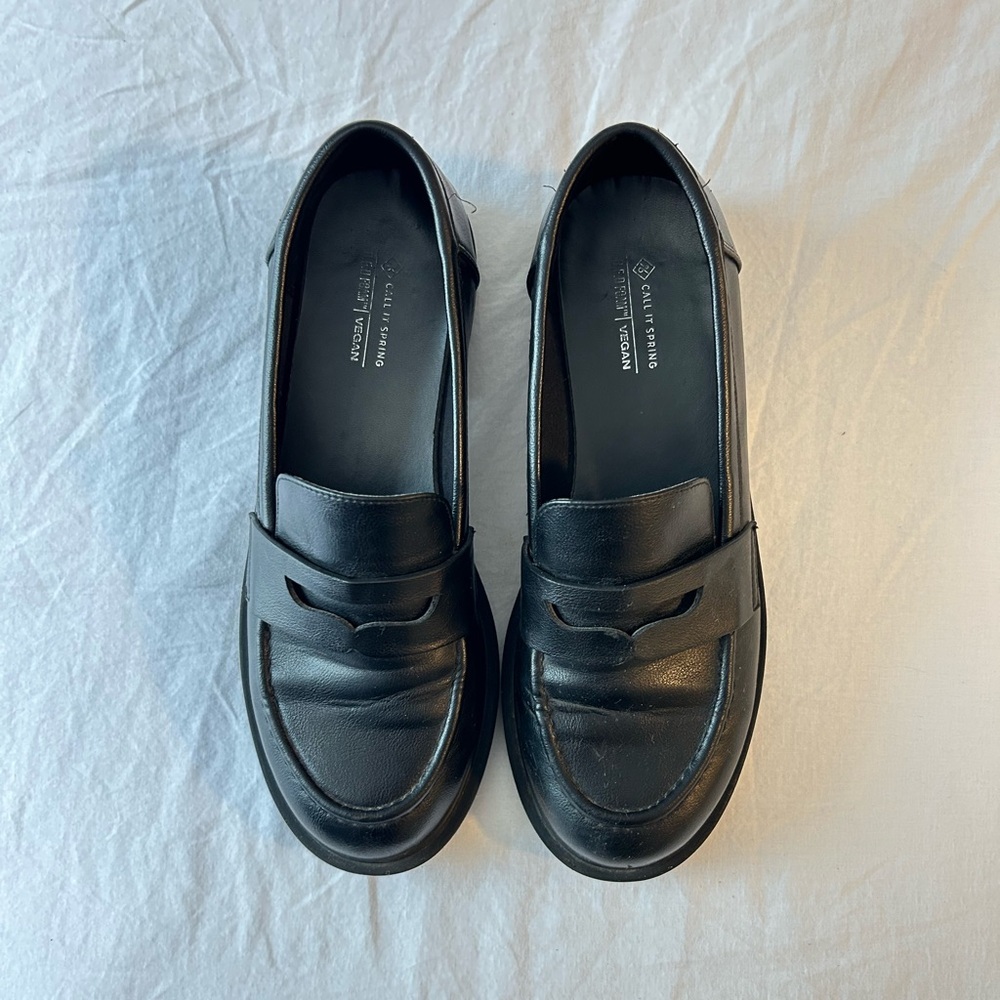 Call It Spring Classic Black Loafers